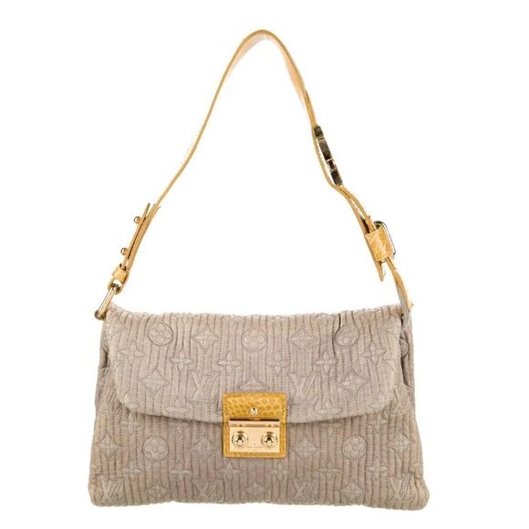 Louis Vuitton Handbags - LOUIS VUITTON Alligator-Trimmed Motard Shoulder Bag Buttery Leather exotic